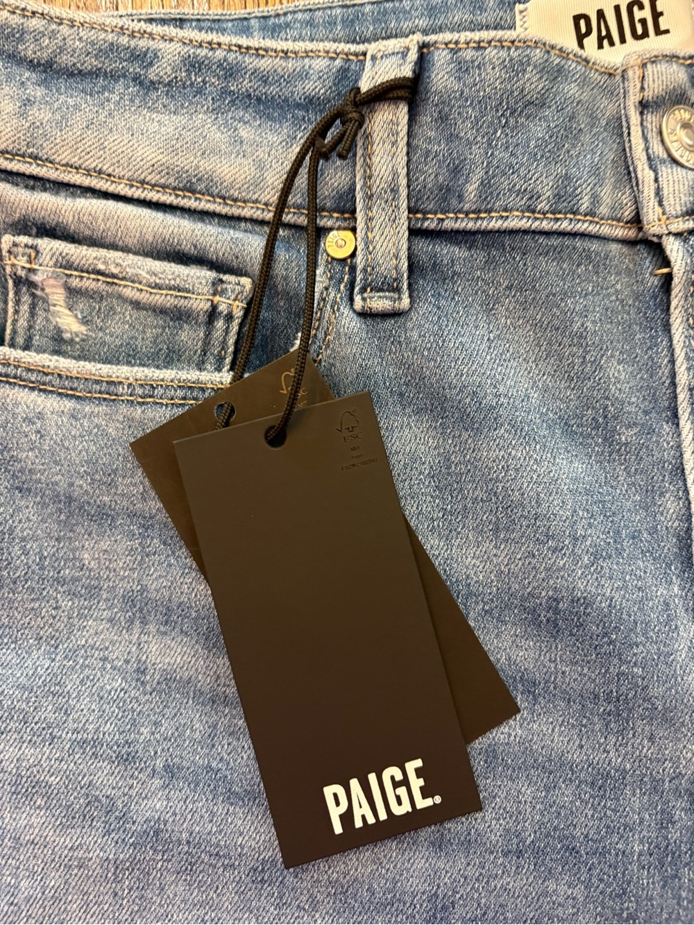 Paige Anessa Wide Leg Jeans Women 31 Blue NEW High Waist Ankle Vino Vibes NWT - Picture 6 of 13